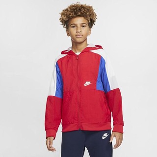 Hanorace Nike Sportswear Full-Zip Baieti Rosii Albastru Regal Albi | OEBY-17204